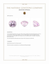 2.70 Ct. Purplish Pink Spinel from Burma (Myanmar) Appraisal