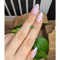 0.71 Ct. Tsavorite Garnet from Tanzania Life Style