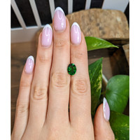 3.55 Ct. Tsavorite Garnet from Tanzania Life Style