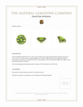 0.57 Ct. Demantoid Garnet from Russia Appraisal