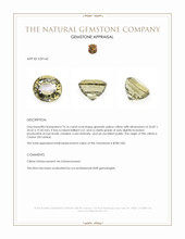 76.16 Ct. Greenish Yellow Citrine from Ceylon (Sri Lanka) Appraisal