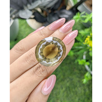 76.16 Ct. Greenish Yellow Citrine from Ceylon (Sri Lanka) Life Style
