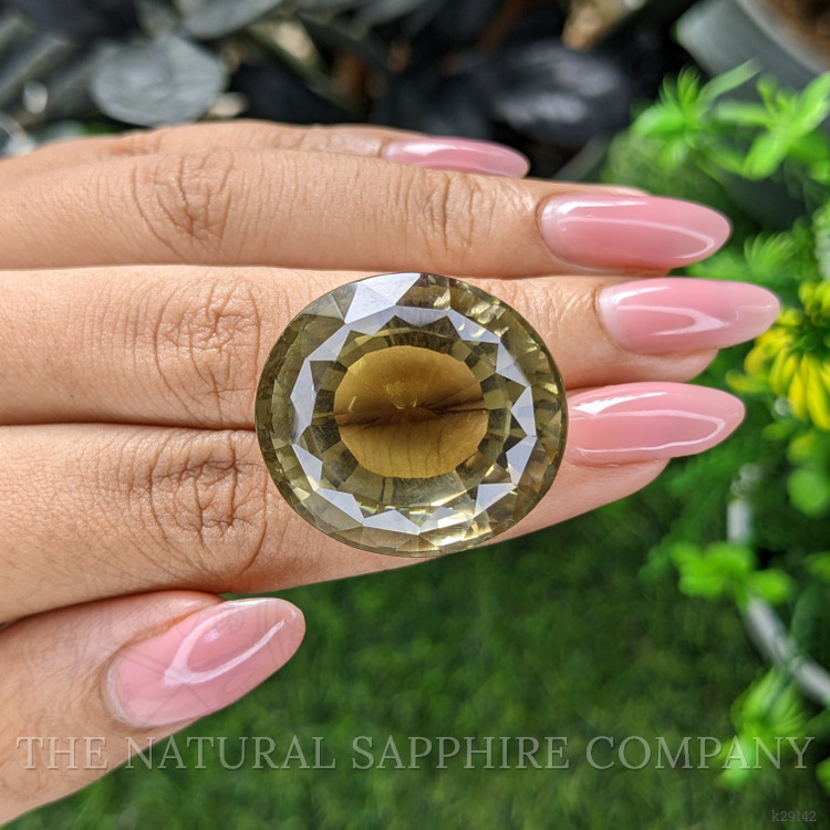 76.16 Ct. Greenish Yellow Citrine from Ceylon (Sri Lanka)