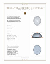 8.83 Ct. Peach Cabochon Moonstone from Ceylon (Sri Lanka) 3 D Scan Report
