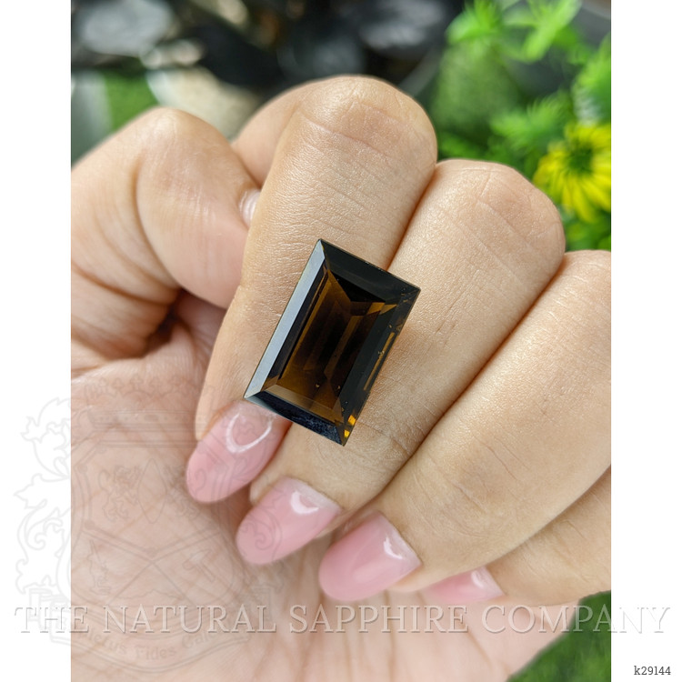 10.90 Ct. Greenish Brown Tourmaline from Ceylon (Sri Lanka)