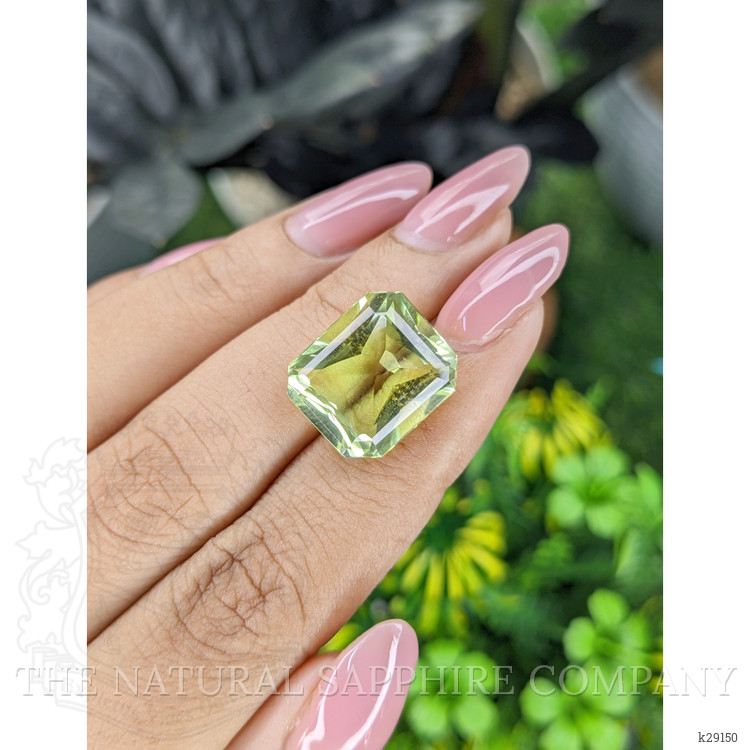 10.98 Ct. Yellowish Green Citrine from Ceylon (Sri Lanka)