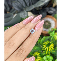 0.79 Ct. Blue Aquamarine from Tanzania Life Style