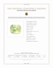 2.65 Ct. Yellowish Green Chrysoberyl from Ceylon (Sri Lanka) Scan Report