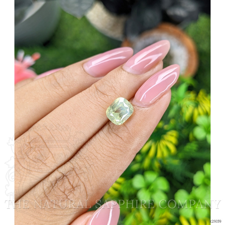 2.65 Ct. Yellowish Green Chrysoberyl from Ceylon (Sri Lanka)