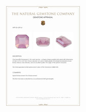 1.06 Ct. Purplish Pink Spinel from Tanzania Appraisal