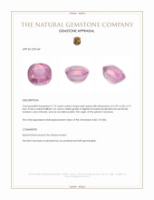 1.73 Ct. Pink Spinel from Tanzania Appraisal