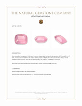 1.88 Ct. Pink Spinel from Tanzania Appraisal