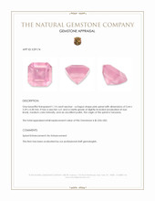 1.14 Ct. Pink Spinel from Tanzania Appraisal