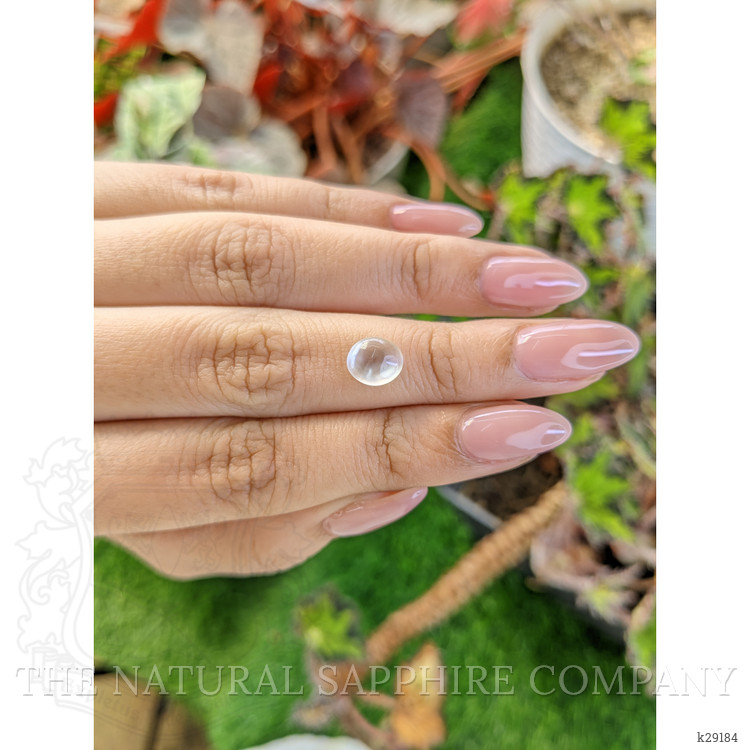 1.22 Ct. White Cabochon Moonstone from Ceylon (Sri Lanka)