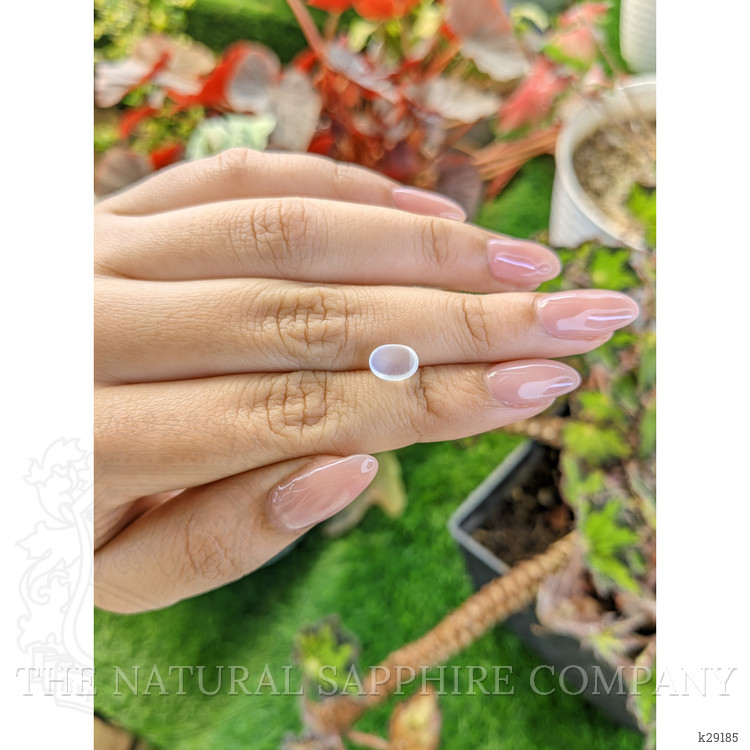 1.19 Ct. Blue Flash Cabochon Moonstone from Ceylon (Sri Lanka)