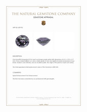 0.94 Ct. Purple Spinel from Ceylon (Sri Lanka) Appraisal