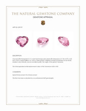 2.15 Ct. Pink Spinel from Tanzania Appraisal