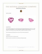 2.64 Ct. Pink Spinel from Tanzania Appraisal