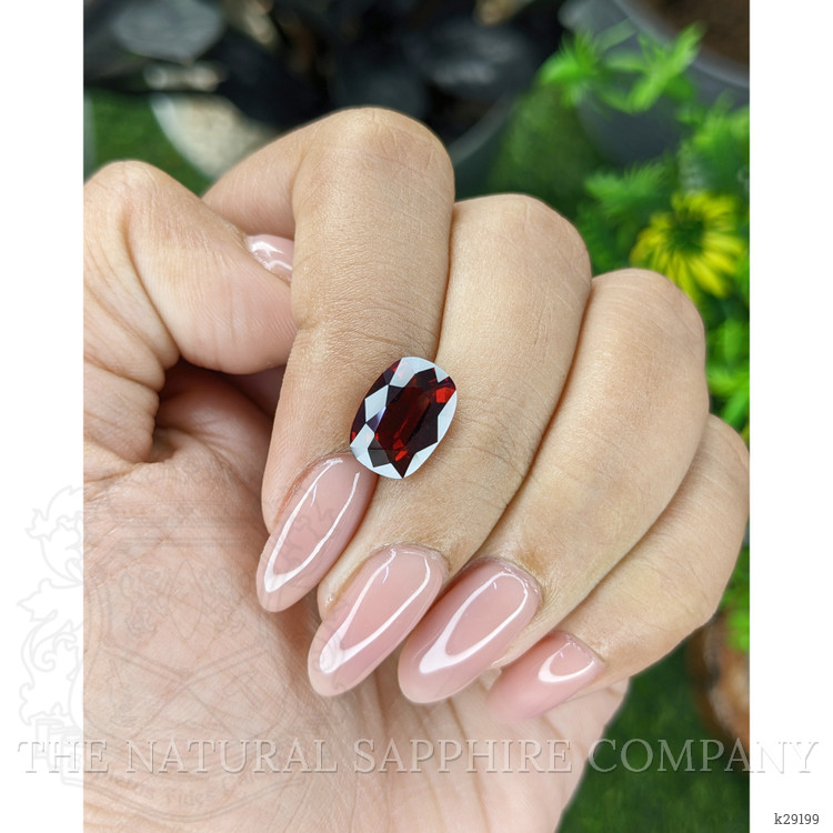 4.05 Ct. Red Garnet from Ceylon (Sri Lanka)