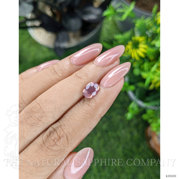1.24 Ct. Purplish Pink Garnet from Ceylon (Sri Lanka)