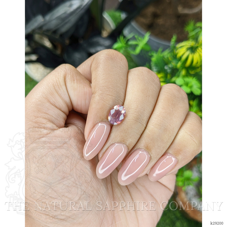 1.24 Ct. Purplish Pink Garnet from Ceylon (Sri Lanka)