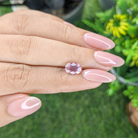 1.24 Ct. Purplish Pink Garnet from Ceylon (Sri Lanka) Life Style