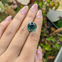 7.38 Ct. Bluish Green Prasiolite from Brazil Life Style