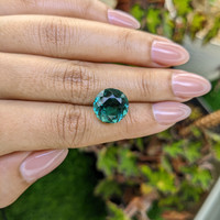 7.38 Ct. Bluish Green Prasiolite from Brazil Life Style