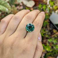 7.38 Ct. Bluish Green Prasiolite from Brazil Life Style