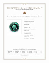 6.59 Ct. Bluish Green Prasiolite from Brazil Scan Report