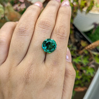 6.59 Ct. Bluish Green Prasiolite from Brazil Life Style