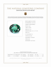 6.52 Ct. Bluish Green Prasiolite from Brazil Scan Report