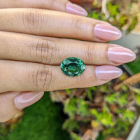 6.52 Ct. Bluish Green Prasiolite from Brazil Life Style