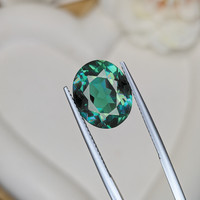 6.87 Ct. Bluish Green Prasiolite from Brazil Life Style