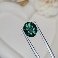 3.98 Ct. Bluish Green Prasiolite from Brazil Life Style