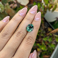 3.98 Ct. Bluish Green Prasiolite from Brazil Life Style