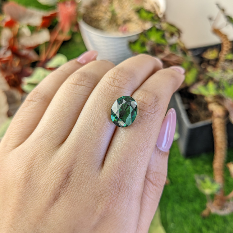 5.97 Ct. Bluish Green Prasiolite from Brazil