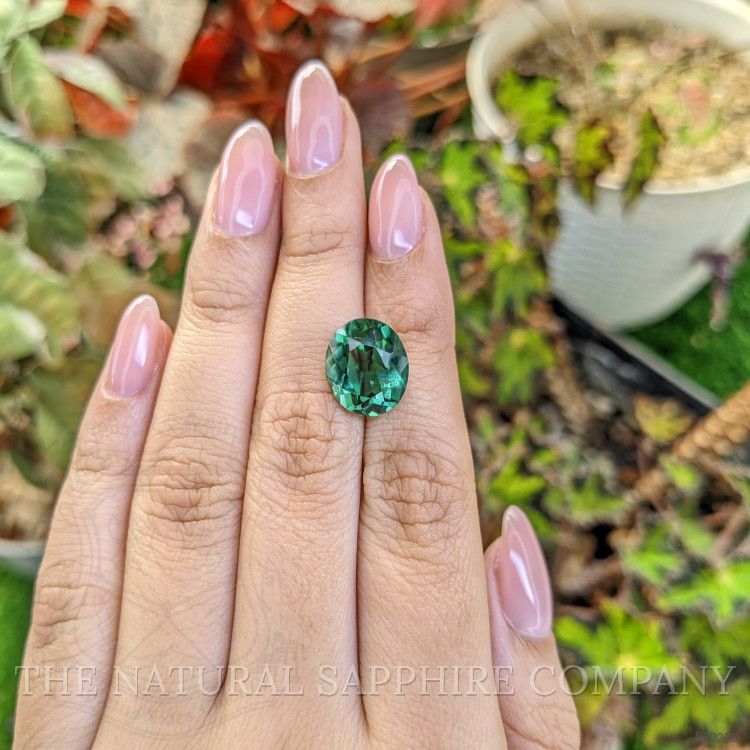 6.58 Ct. Bluish Green Prasiolite from Brazil