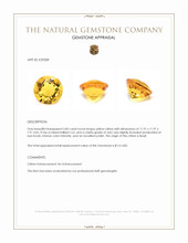 5.82 Ct. Yellow Citrine from Brazil Appraisal