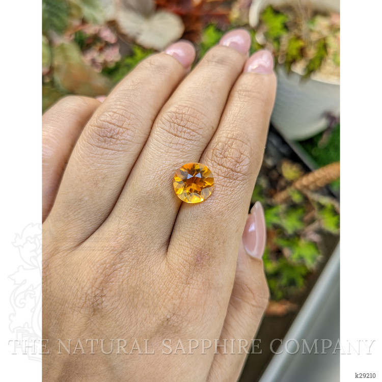 3.54 Ct. Orangish Yellow Citrine from Brazil