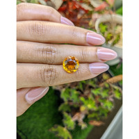 5.67 Ct. Yellowish Orange Citrine from Brazil Life Style
