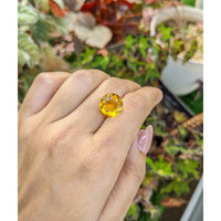 6.21 Ct. Orangish Yellow Citrine from Brazil Life Style