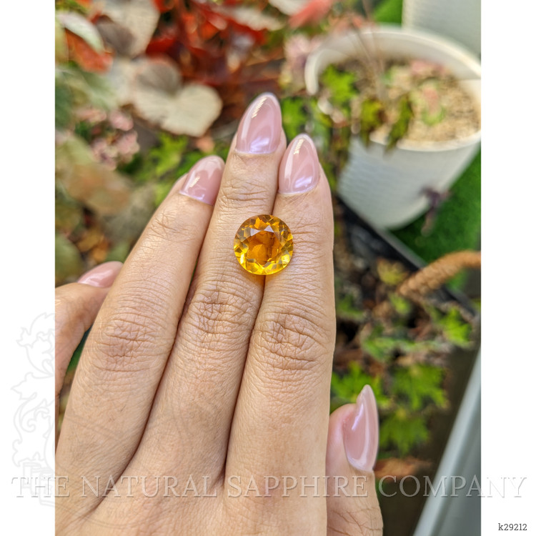 6.21 Ct. Orangish Yellow Citrine from Brazil