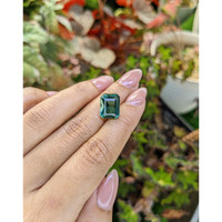 6.00 Ct. Bluish Green Prasiolite from Brazil Life Style