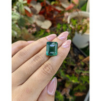 12.44 Ct. Bluish Green Prasiolite from Brazil Life Style