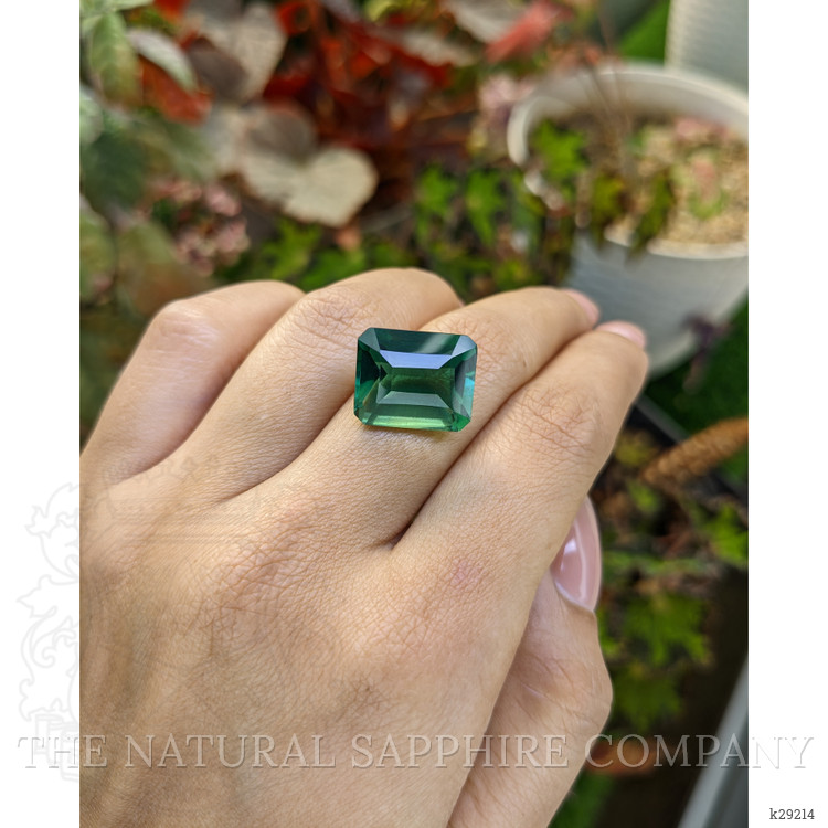 12.44 Ct. Bluish Green Prasiolite from Brazil