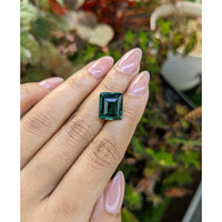 7.42 Ct. Bluish Green Prasiolite from Brazil Life Style