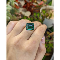 7.42 Ct. Bluish Green Prasiolite from Brazil Life Style