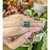 9.72 Ct. Bluish Green Prasiolite from Brazil Life Style