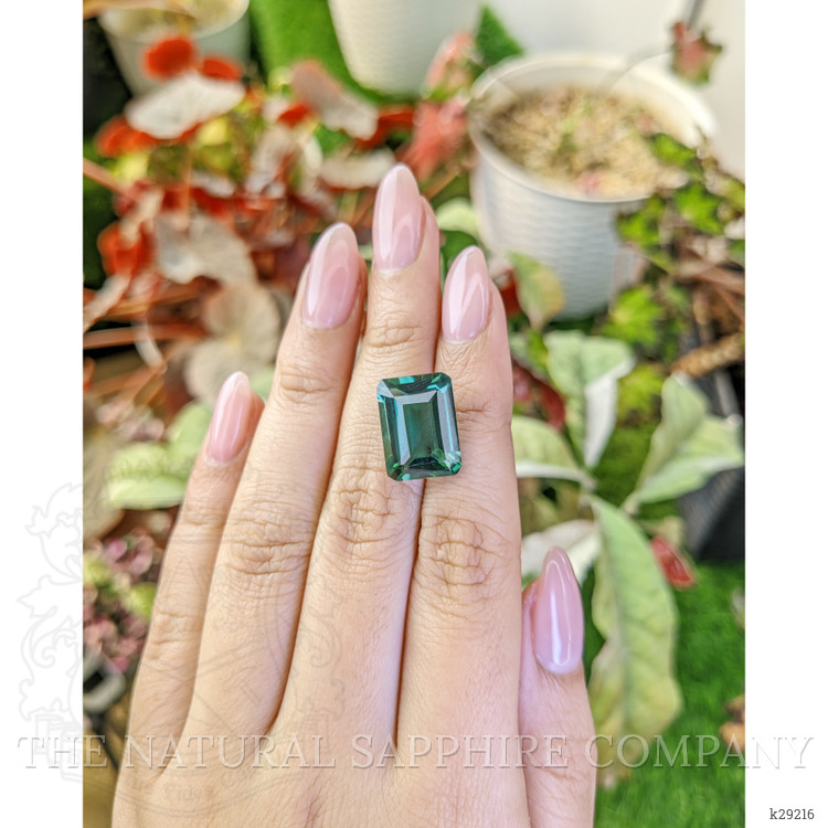 9.72 Ct. Bluish Green Prasiolite from Brazil